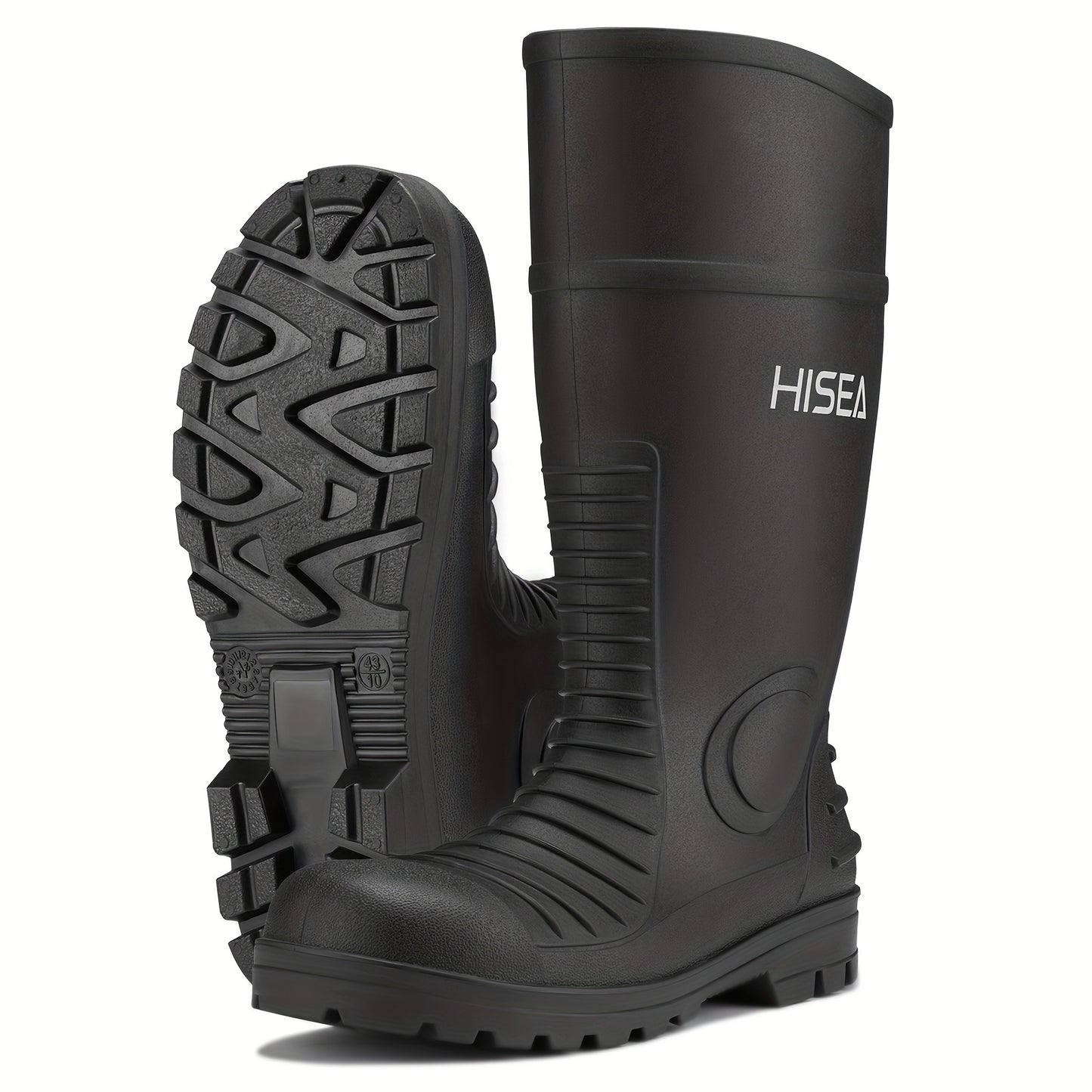 Men's Steel Toe Rain Boots PVC Rubber Boots