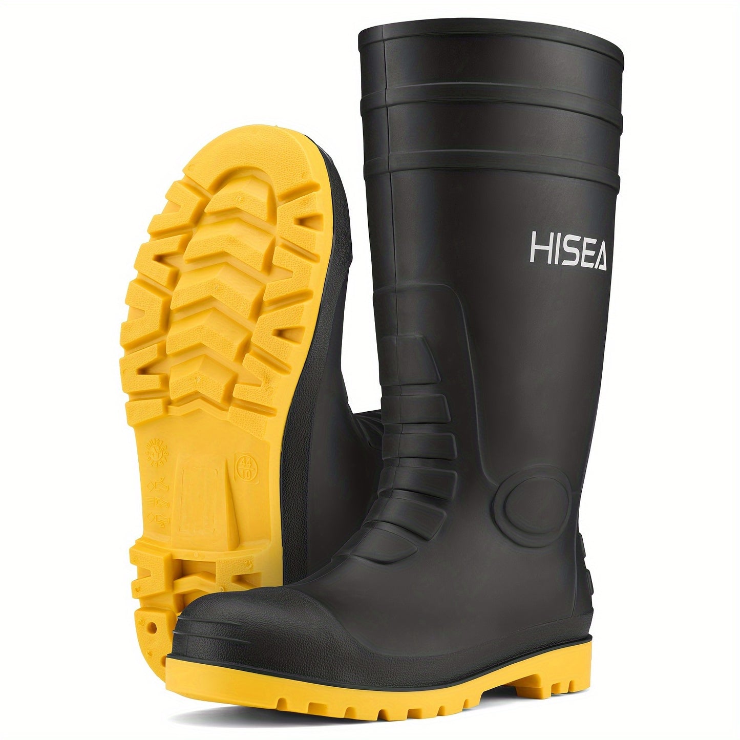 Men's Steel Toe Rain Boots PVC Rubber Boots