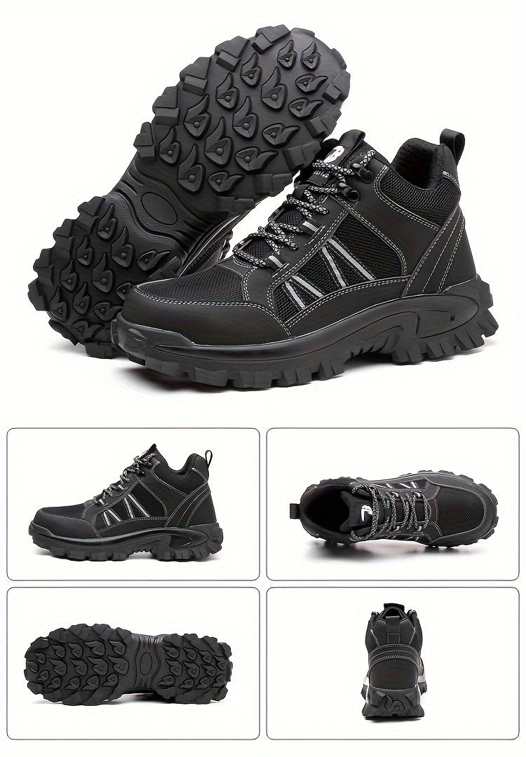 Men's High Top Safety Sneakers - Steel Toe, Lace-Up