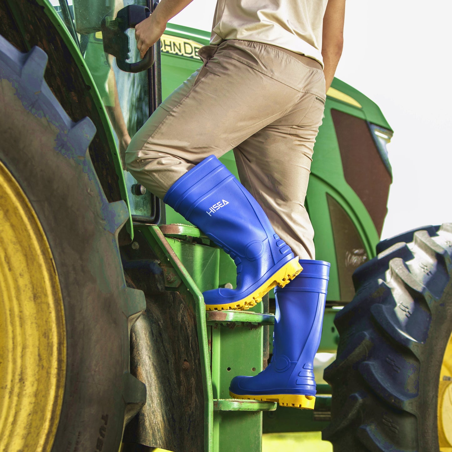 Men's Steel Toe Rain Boots PVC Rubber Boots