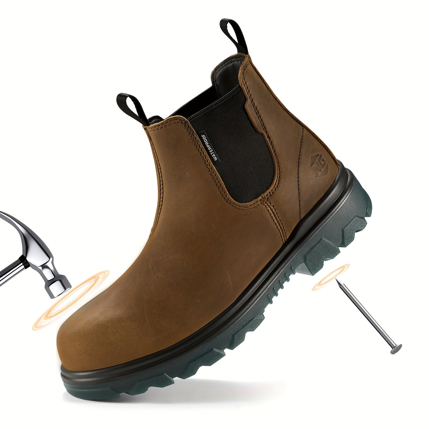 Slip On Chelsea Work Boots