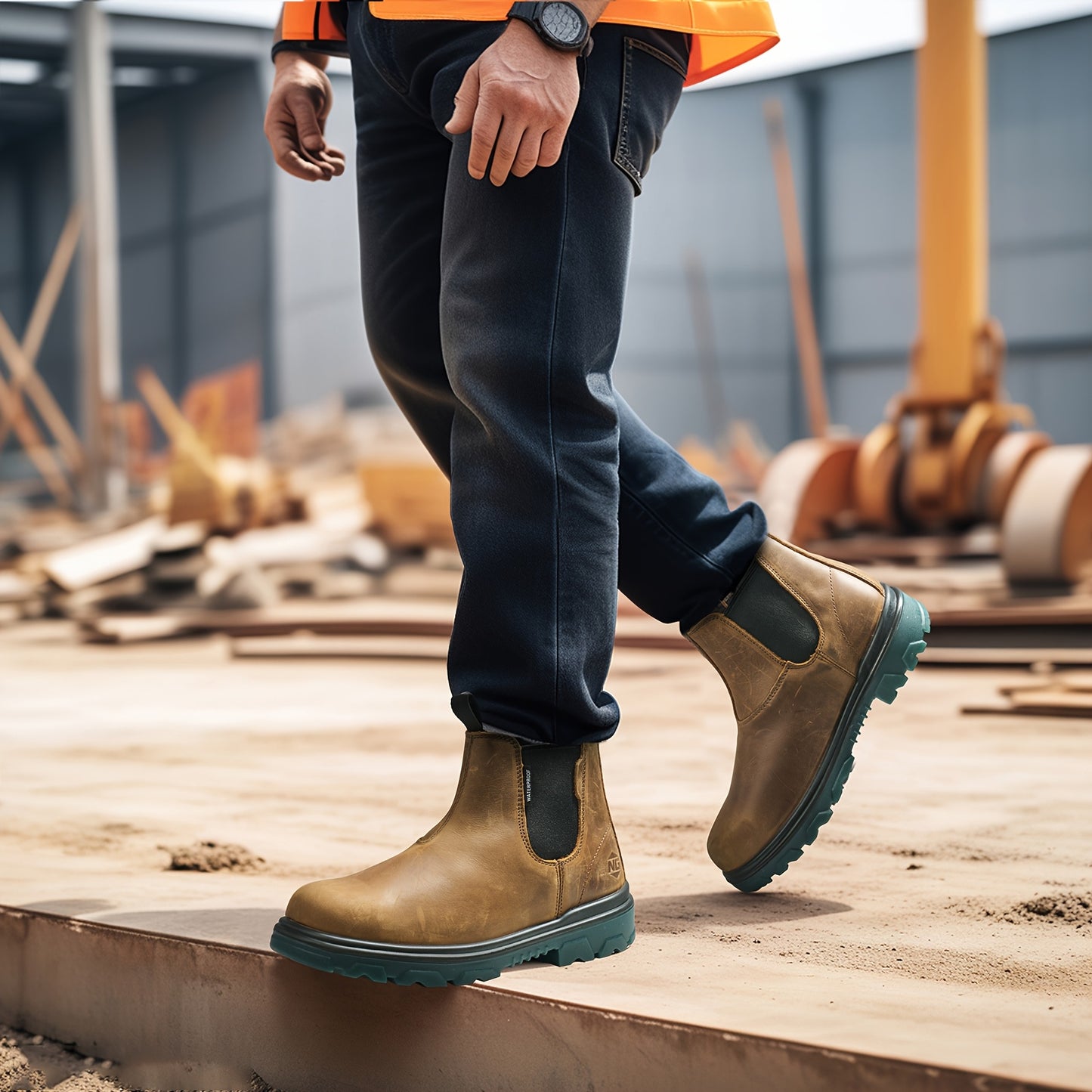 Slip On Chelsea Work Boots