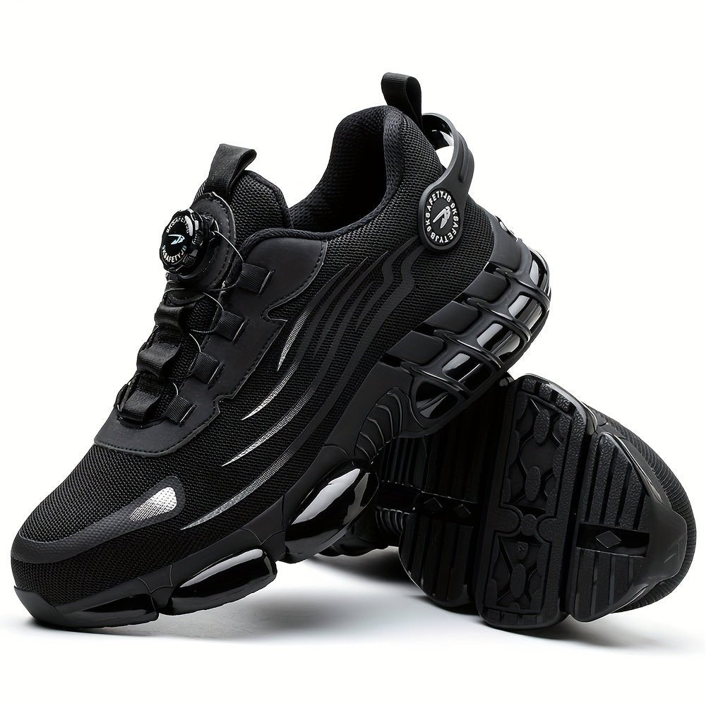 Mens Steel Toe Sneakers With Rotating Buckle
