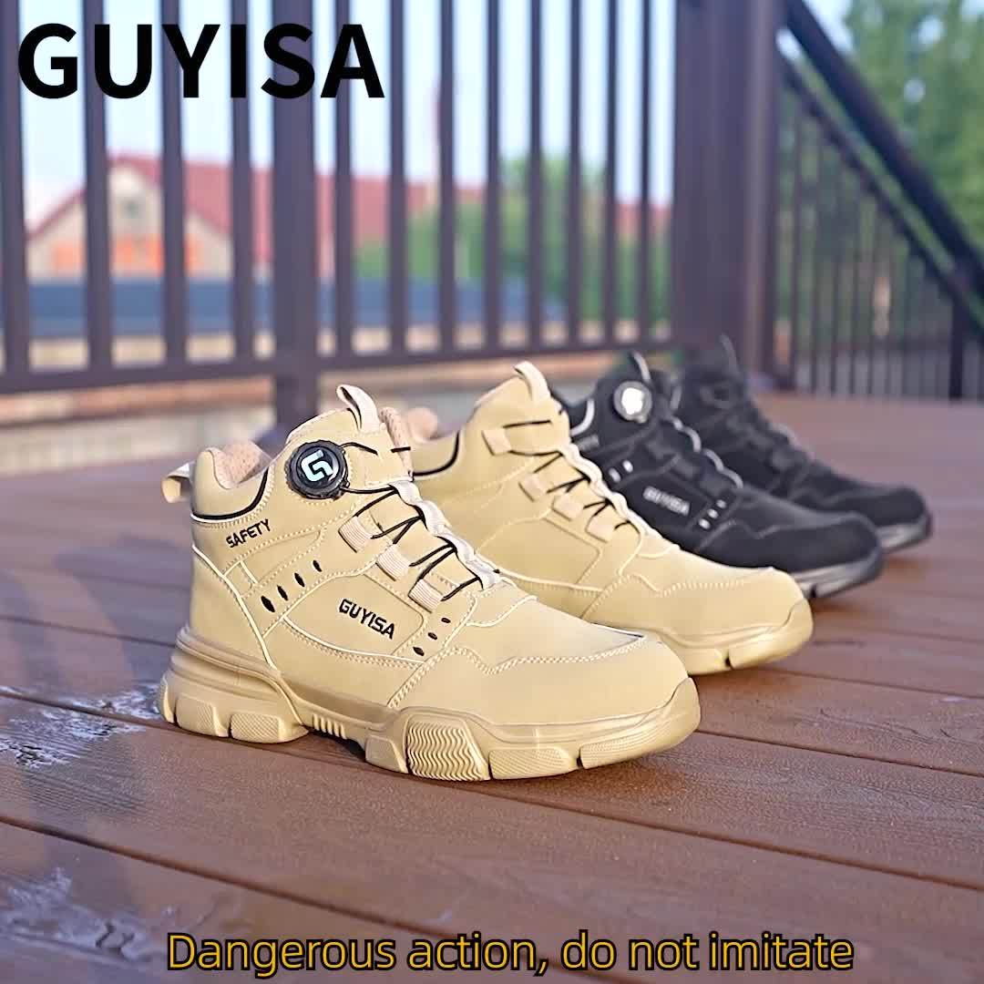 Mens Steel Toe Binder Laces Work Boots / Shoes