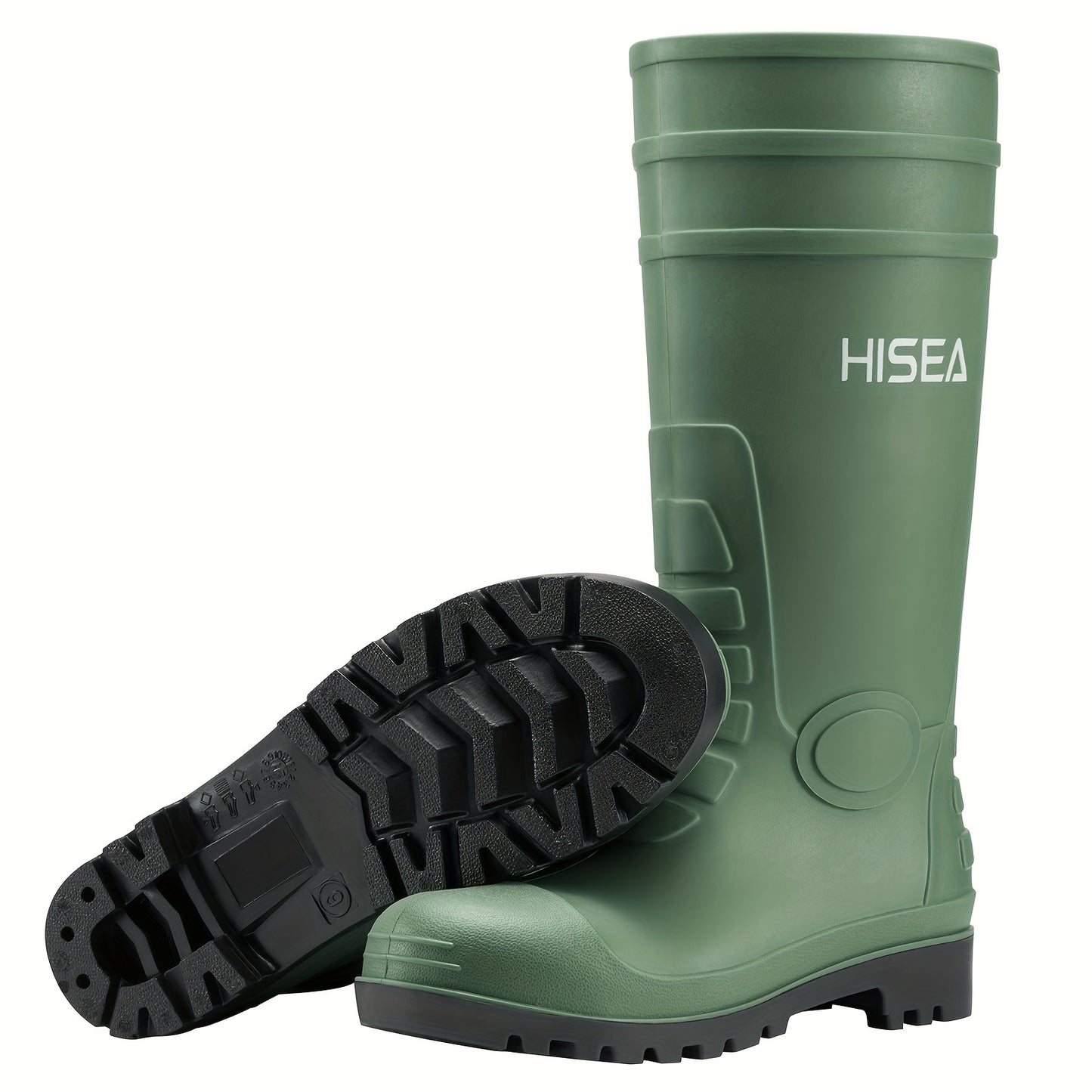 Men's Steel Toe Rain Boots PVC Rubber Boots