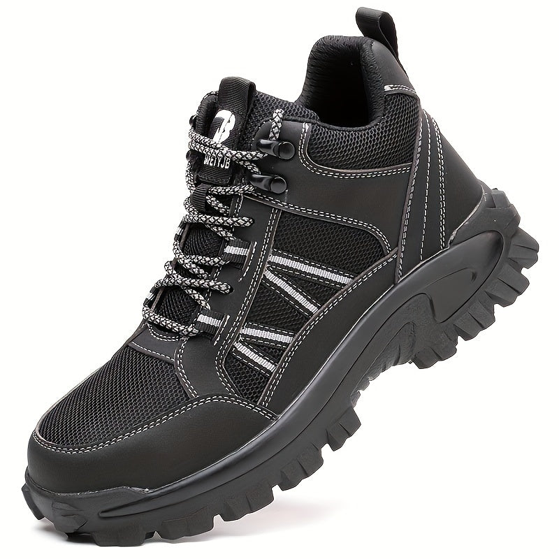 Men's High Top Safety Sneakers - Steel Toe, Lace-Up