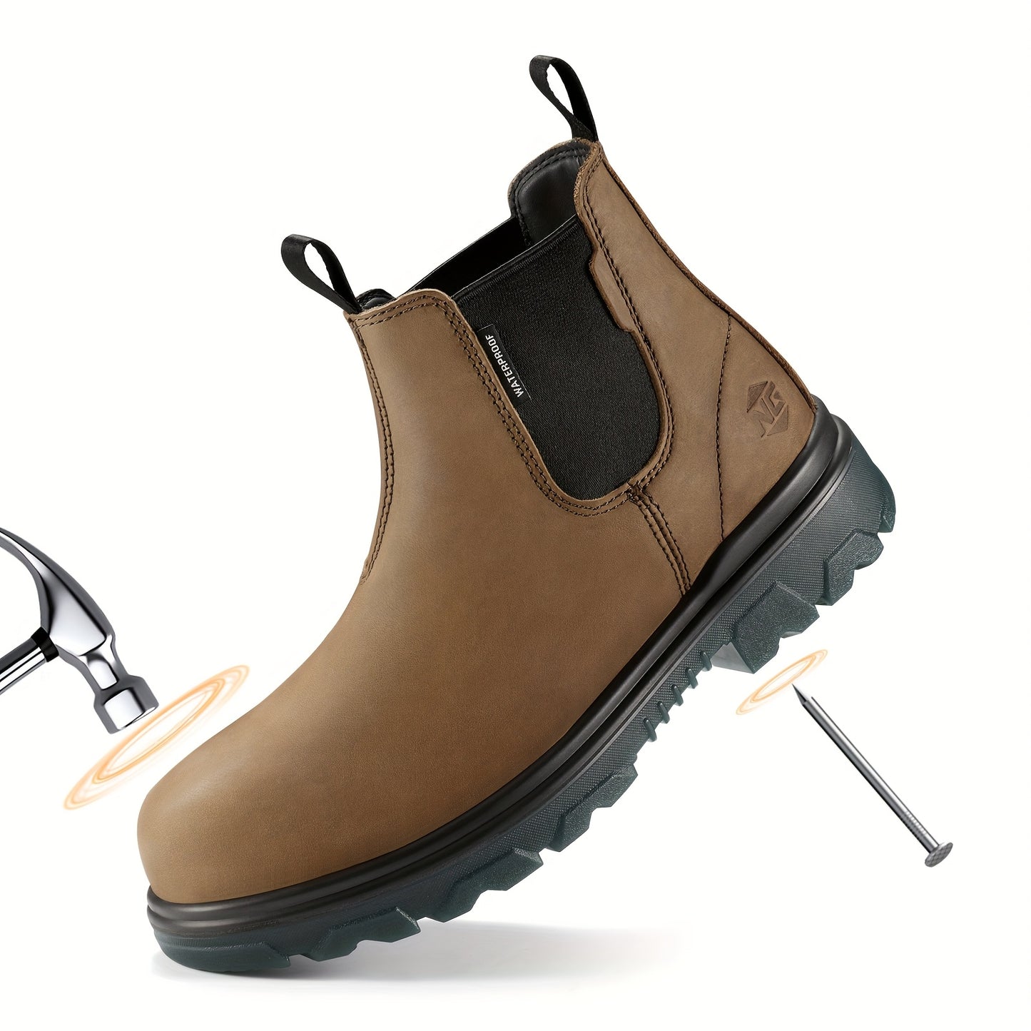 Slip On Chelsea Work Boots