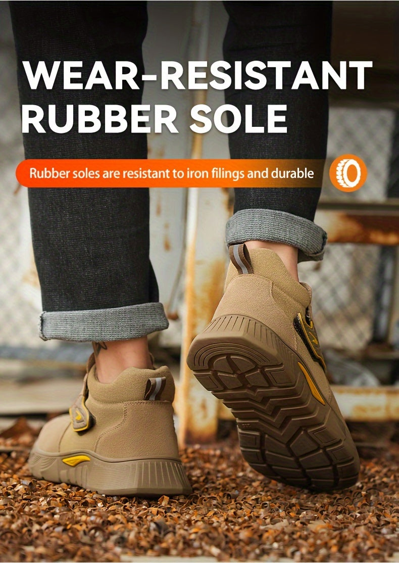 Men's Steel Toe Work Boots - Strap-On