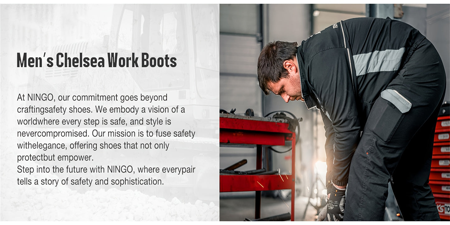 Slip On Chelsea Work Boots