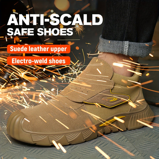 Men's Steel Toe Work Boots - Strap-On