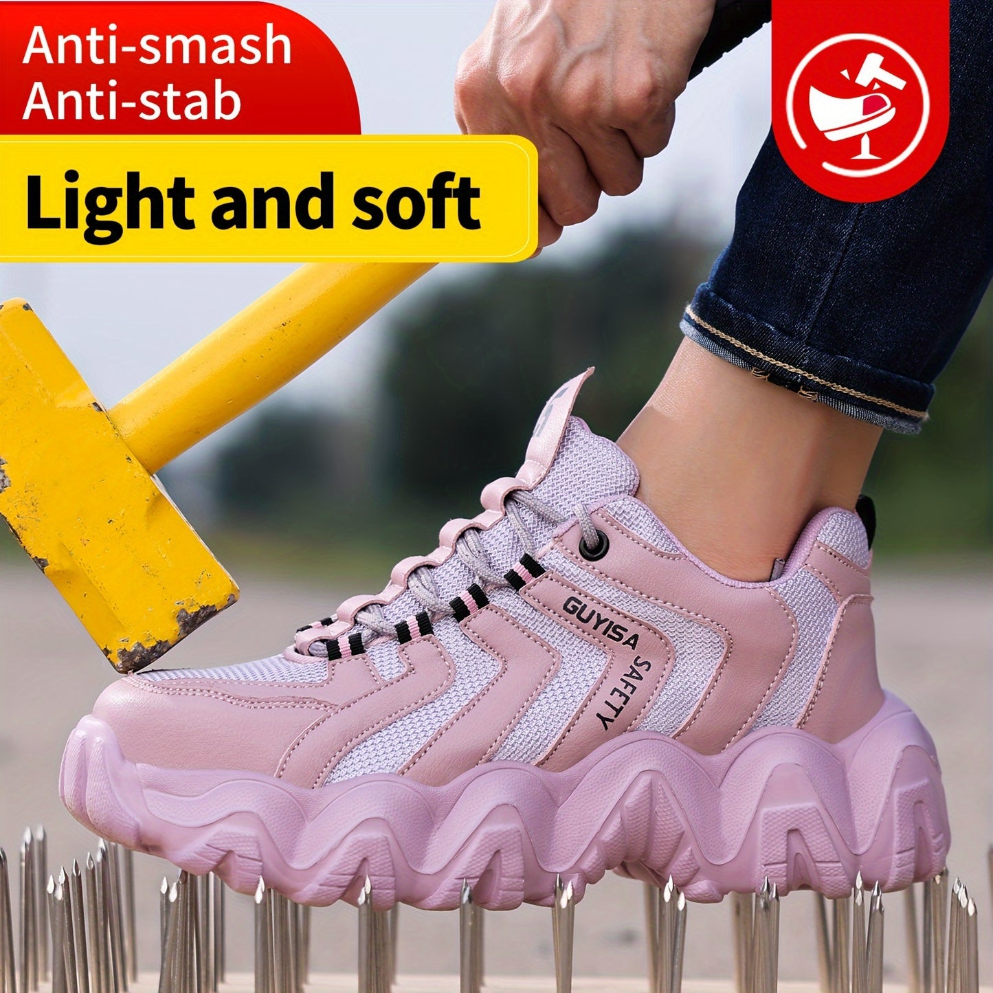 Womens Lightweight Steel Toe Work Shoes