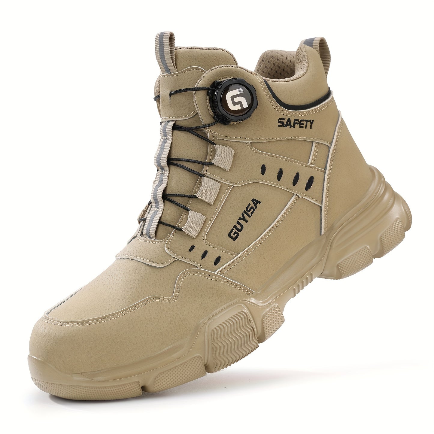 Mens Steel Toe Binder Laces Work Boots / Shoes