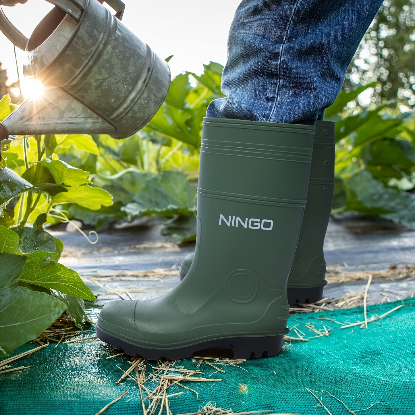Mens Steel Toe Rain Boots