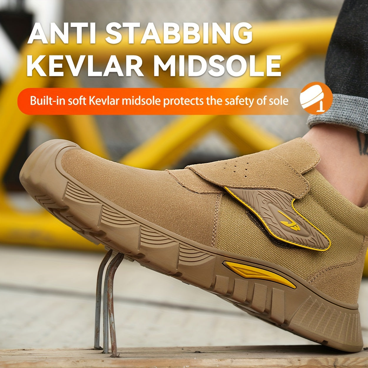 Men's Steel Toe Work Boots - Strap-On