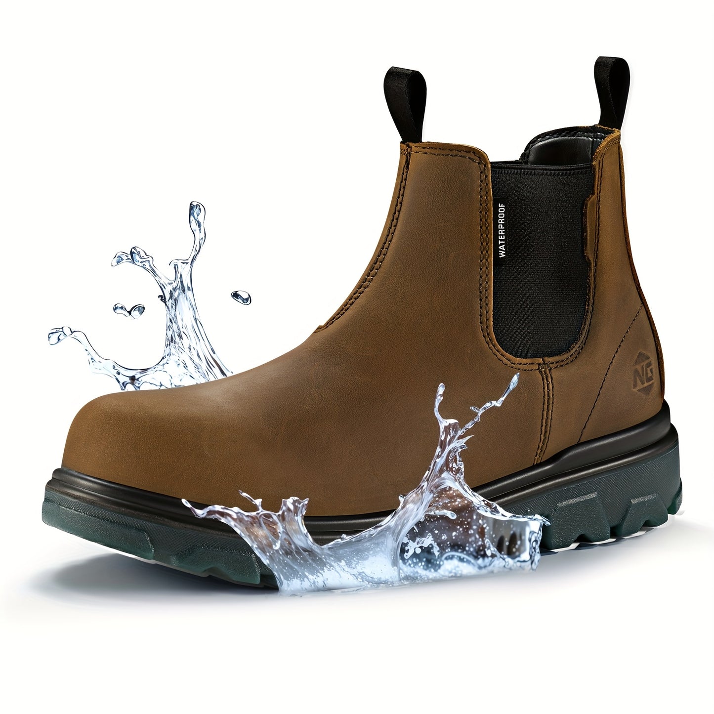 Slip On Chelsea Work Boots