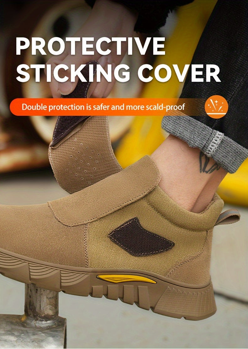 Men's Steel Toe Work Boots - Strap-On