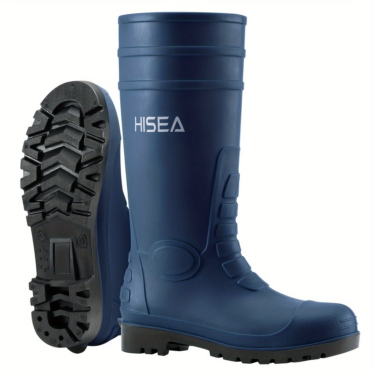 Men's Steel Toe Rain Boots PVC Rubber Boots
