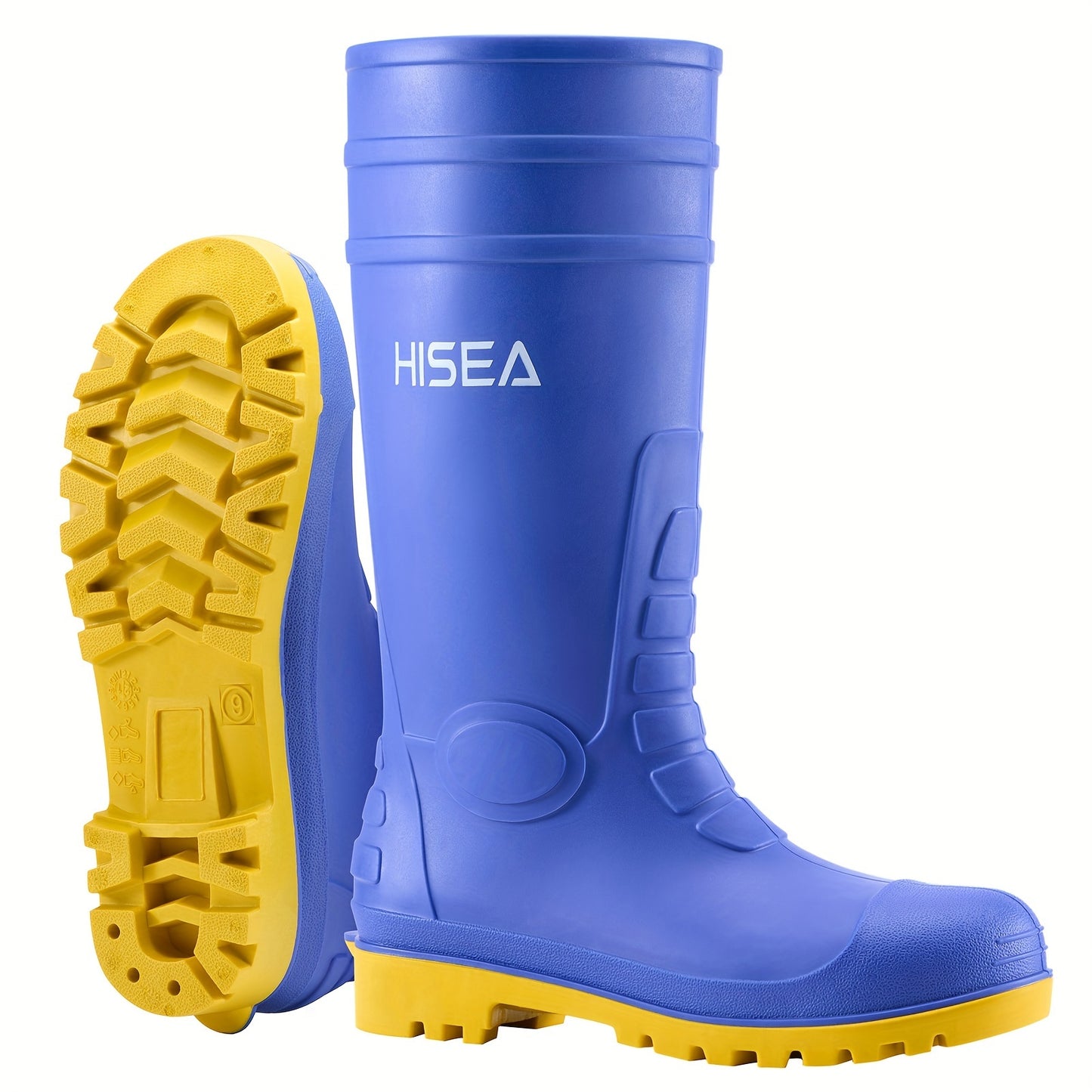 Men's Steel Toe Rain Boots PVC Rubber Boots