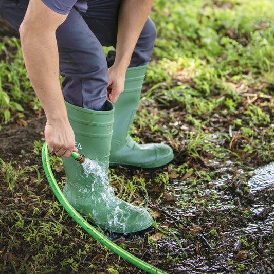 Men's Steel Toe Rain Boots PVC Rubber Boots
