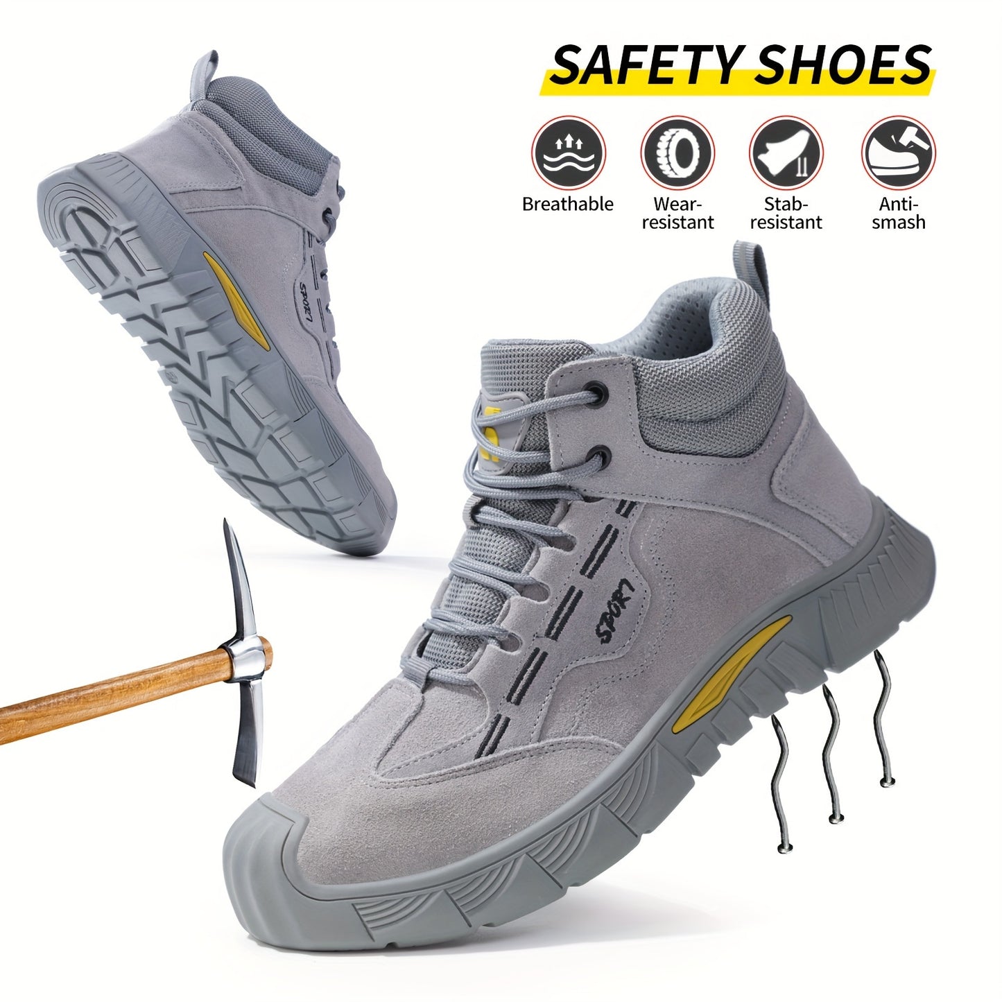Lightweight Steel Toe Safety Shoes / Boots