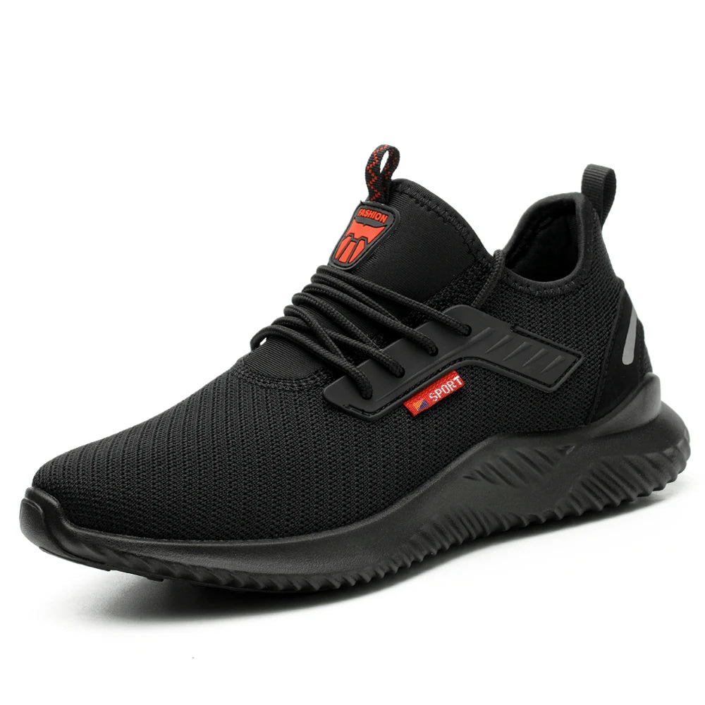Work Sneakers Steel Toe Shoes Men Safety Shoes