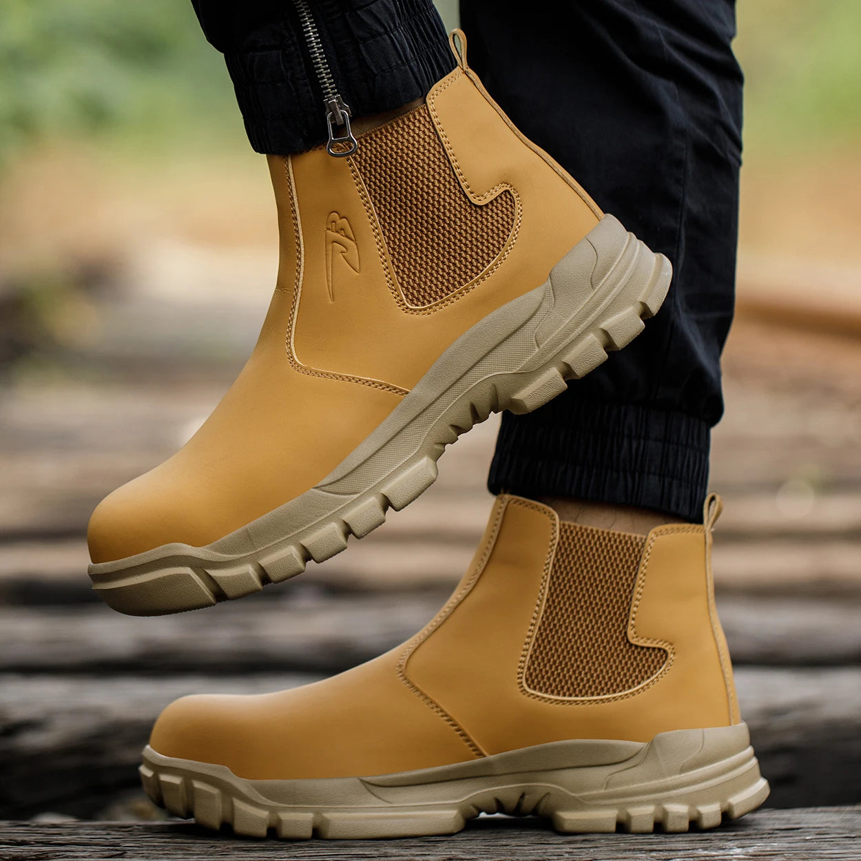 Steel Toe, Slip On Work Boots  M/F