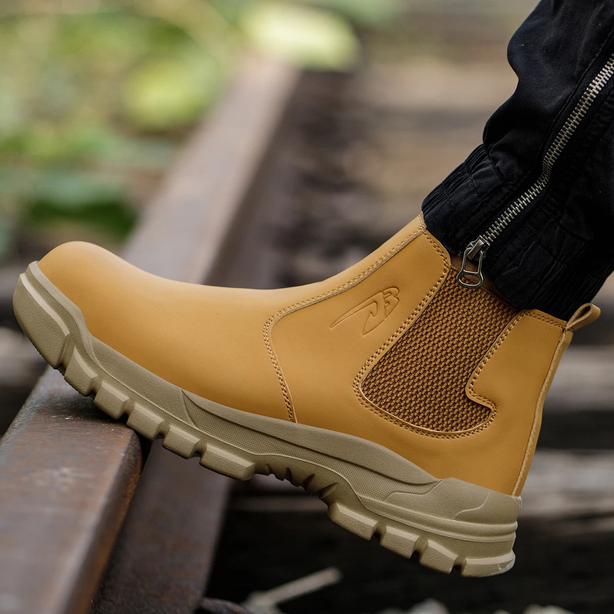 Steel Toe, Slip On Work Boots  M/F