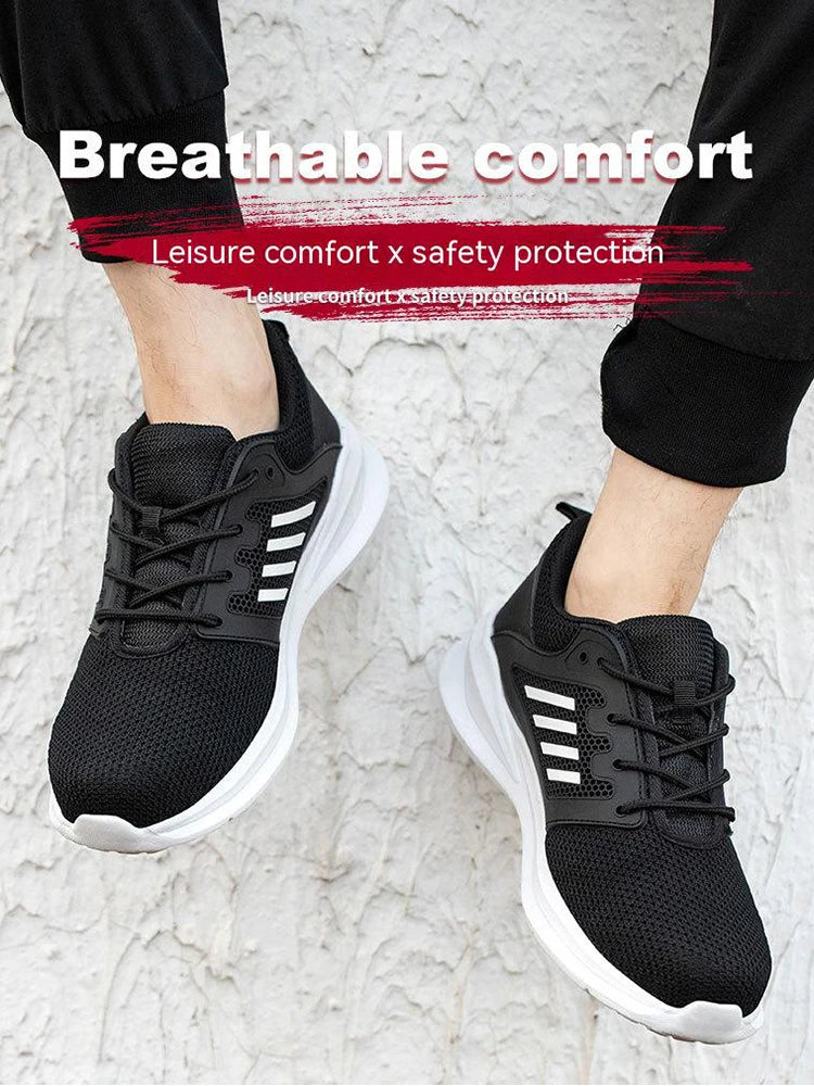 Work Sneakers Steel Toe Shoes Men Safety Shoes