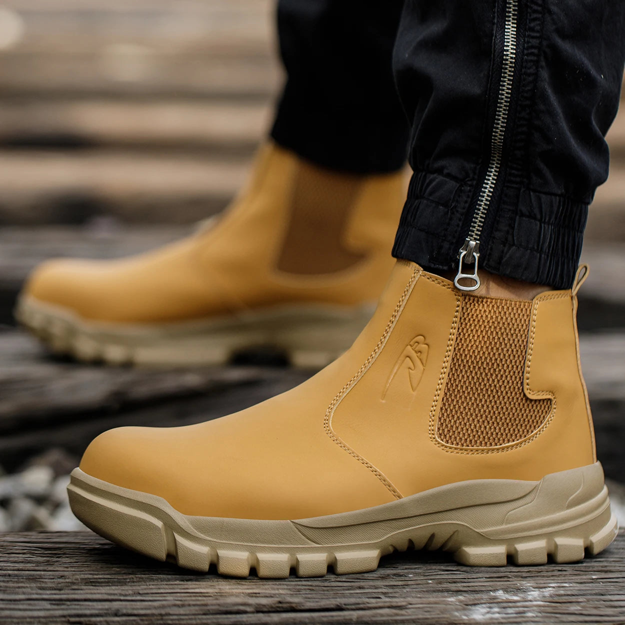 Steel Toe, Slip On Work Boots  M/F
