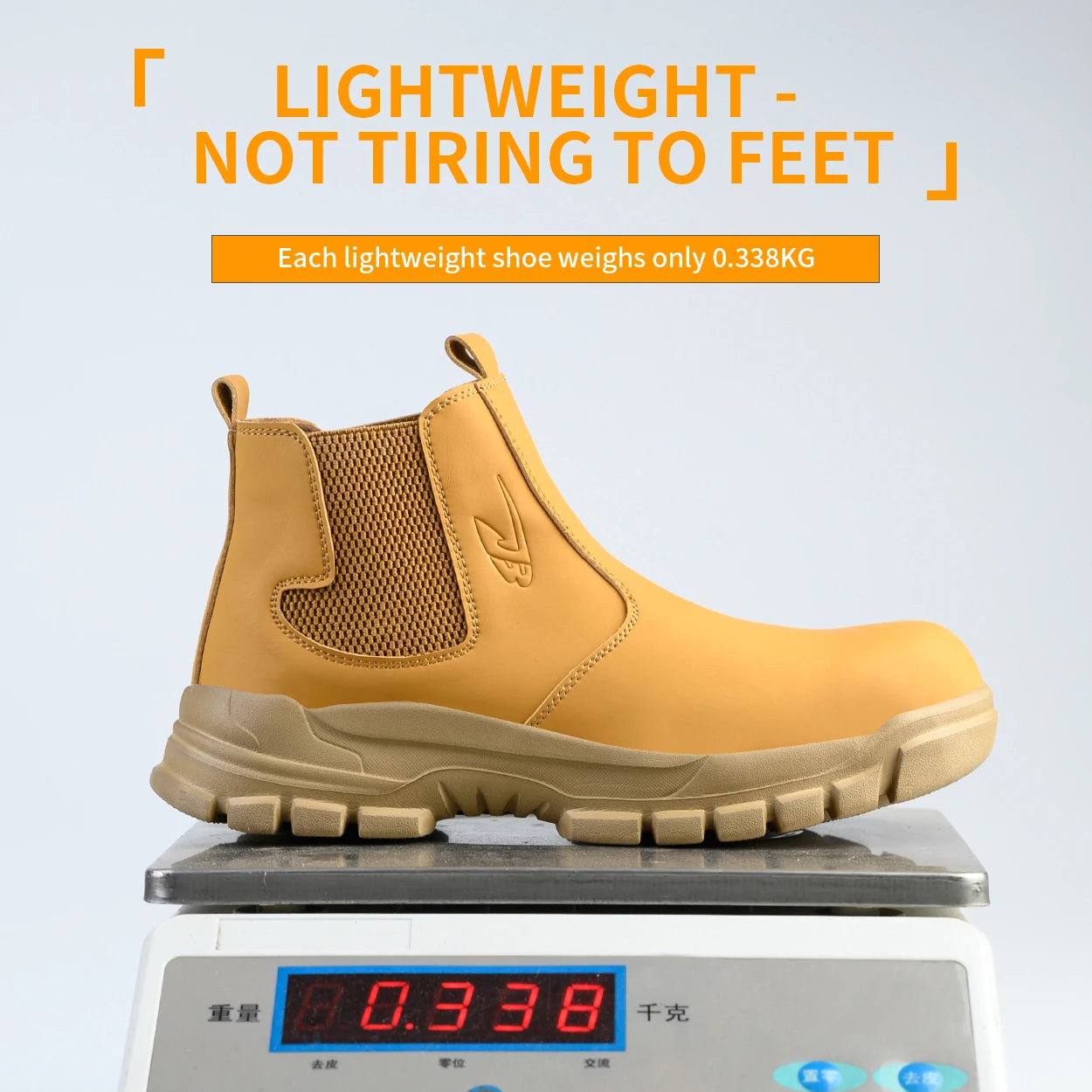 Steel Toe, Slip On Work Boots  M/F