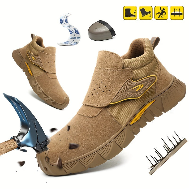 Men's Steel Toe Work Boots - Strap-On