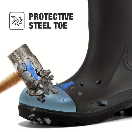 Mens Steel Toe Rain Boots