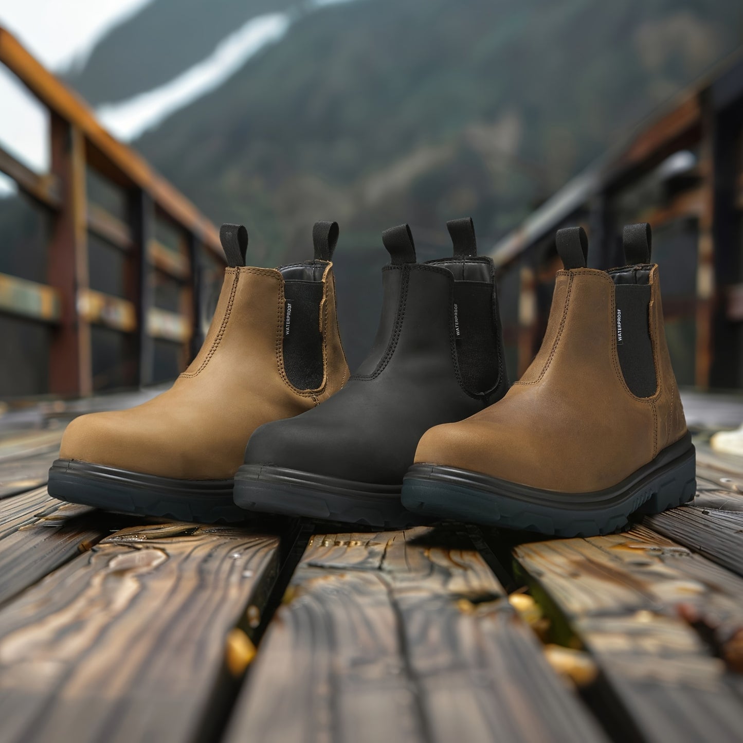Slip On Chelsea Work Boots