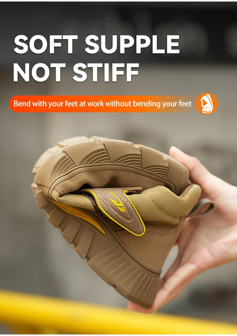 Men's Steel Toe Work Boots - Strap-On