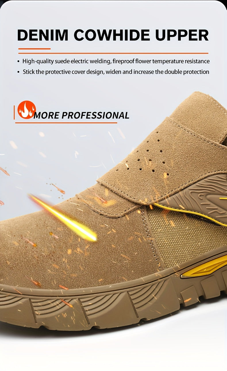 Men's Steel Toe Work Boots - Strap-On