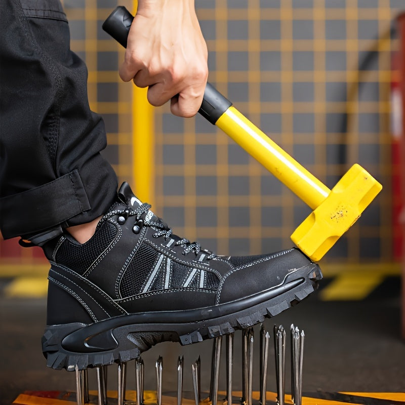 Men's High Top Safety Sneakers - Steel Toe, Lace-Up