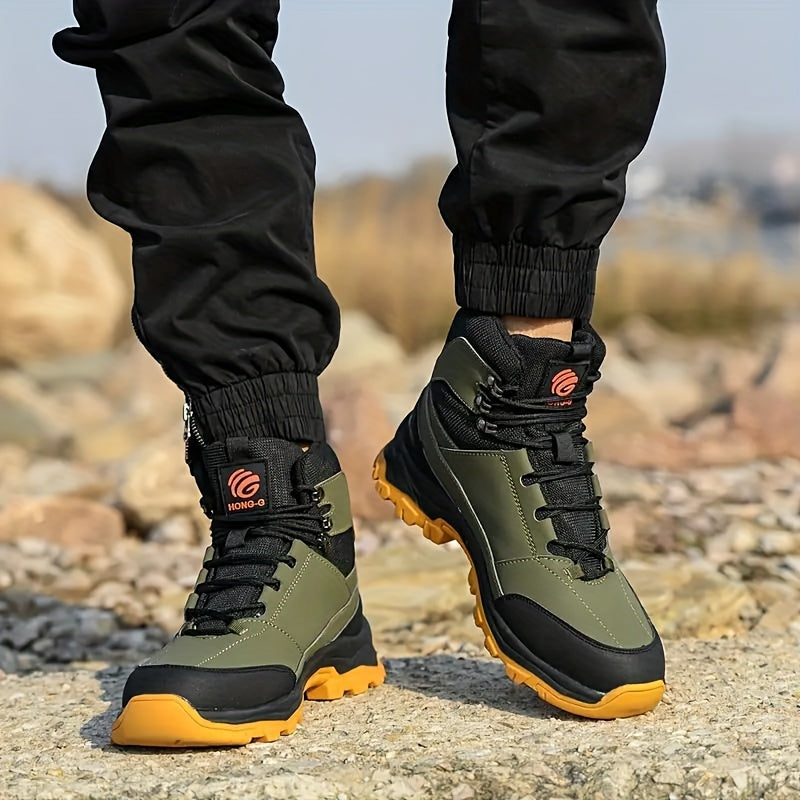 Men's High Top Stylish Steel Toe Work Boots / Shoes