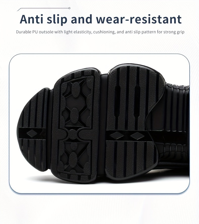 Mens Steel Toe Sneakers With Rotating Buckle