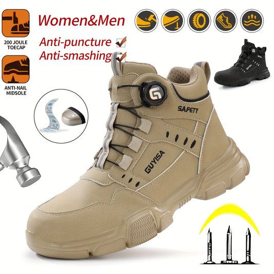 Mens Steel Toe Binder Laces Work Boots / Shoes