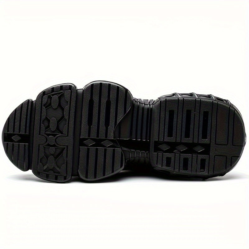 Men's Trendy Steel Toe & Rotating Buckle Safety Shoes